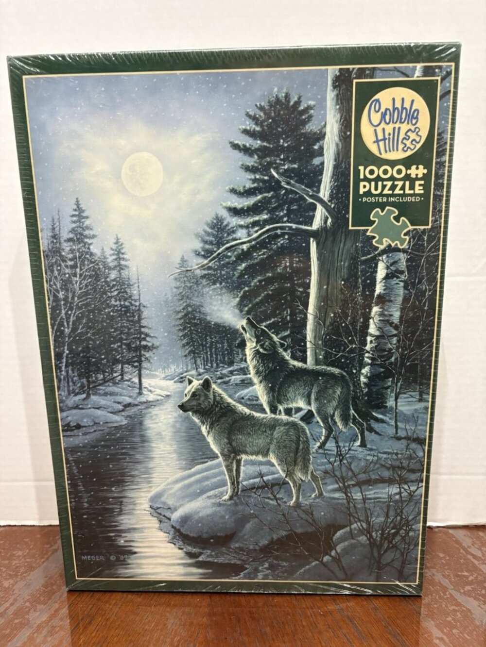 Cobble Hill Jigsaw Puzzle Wolves By Moonlight James A. Meger 1000pc New Sealed